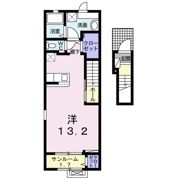 アルカディアコート 華城Aの間取り画像
