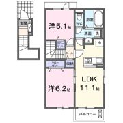 ルミエール園部Ⅰの間取り画像