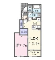 セイバリー プリムローズ Ⅱの間取り画像