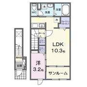 ラポールⅦの間取り画像