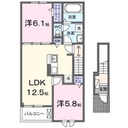 リヴィエールⅠの間取り画像