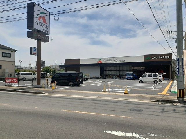 近くのAコープ福田店まで433m（徒歩6分）