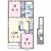 クラール野市Bの間取り画像