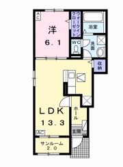 プロスペリタ河渡長良川 Sの間取り画像