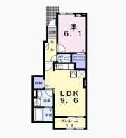 クラール館山の間取り画像