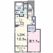 エクラデサージュ見能林Ⅰの間取り画像