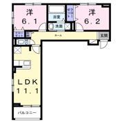 グレース讃良の間取り画像