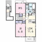 エクラデサージュ見能林Ⅱの間取り画像