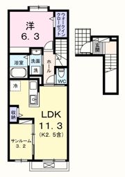 グレイス・Kの間取り画像