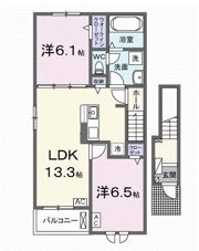 ブランシュ ネージュ イーストの間取り画像