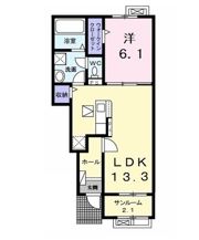メゾン・フォーリスト Bの間取り画像
