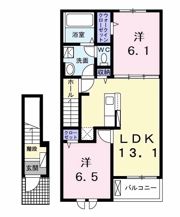ルミエールBの間取り画像