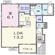 フローラ長浜の間取り画像