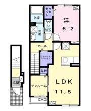 エステートG2の間取り画像