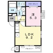 アビテ オヴェスト カンオンの間取り画像