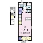 ラーゴム Ⅱの間取り画像