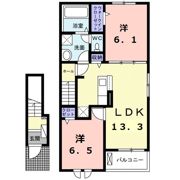 ビューティーヒロⅢの間取り画像