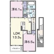 カーサエスクランⅣの間取り画像