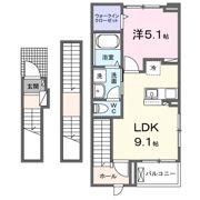 シャンテ瑞穂Ⅱの間取り画像