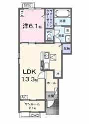 クラールⅡ Aの間取り画像