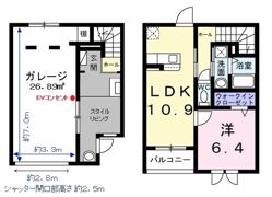 ベルシェールⅠの間取り画像