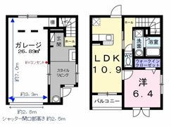 ベルシェールⅠの間取り画像