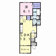 ベルウッド八街Ⅵの間取り画像