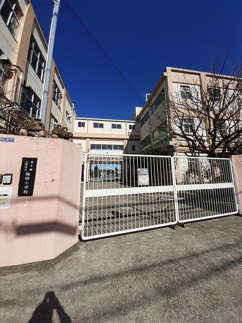 近くの梅田小学校まで300m（徒歩4分）