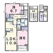 ホグワーツAの間取り画像