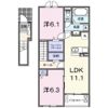シェリル Rの間取り画像