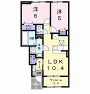 メゾンルミネ洲本Ⅱの間取り画像