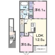 ユニゾン KⅠの間取り画像