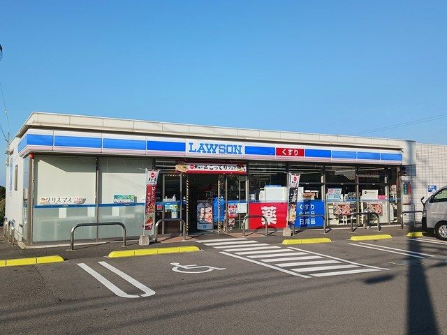 近くのローソン土居インター店まで482m(徒歩7分)