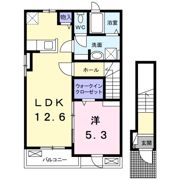 ローマアリエス．Dの間取り画像