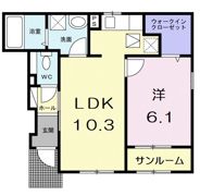 アップフィールド 共栄 Ⅱの間取り画像