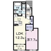 リリ西軽井沢 Bの間取り画像