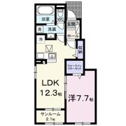 リリ西軽井沢 Bの間取り画像