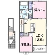 ローズ フラワーの間取り画像