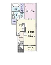 グラシアⅡの間取り画像