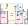 ルーチェ カルマ Aの間取り画像