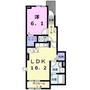 グランディールK．K Ⅵの間取り画像