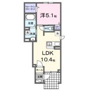 パレスウトナイAの間取り画像