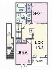 ブリリアント・K2 Bの間取り画像