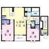 久米アパートの間取り画像