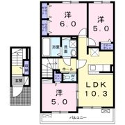 シュシュメゾンぴあのアンジュAの間取り画像