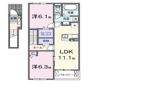 グレイス加茂 Ⅰの間取り画像