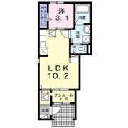 サニーガーデンR Bの間取り画像