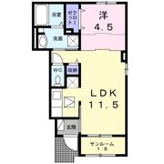 パルファン南落合02の間取り画像