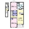 マウント シティⅡの間取り画像