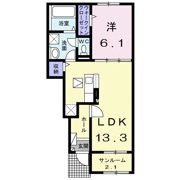 ベルフラワーAの間取り画像